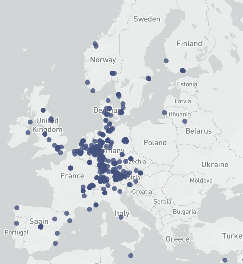 Map Single Family Offices Europe