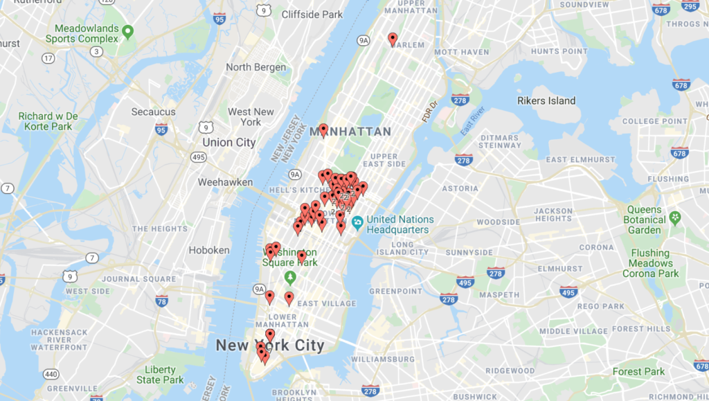 Map Single Family Offices New York