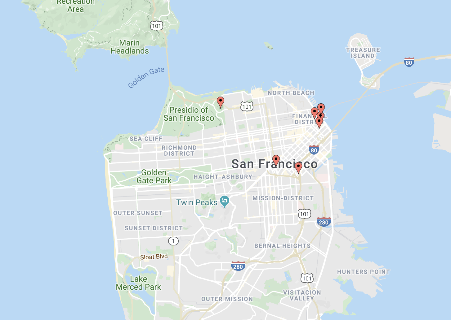 Map Single Family Offices SF