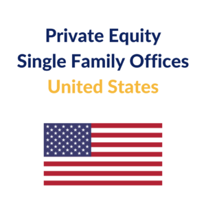 venture capital single family office investors united states