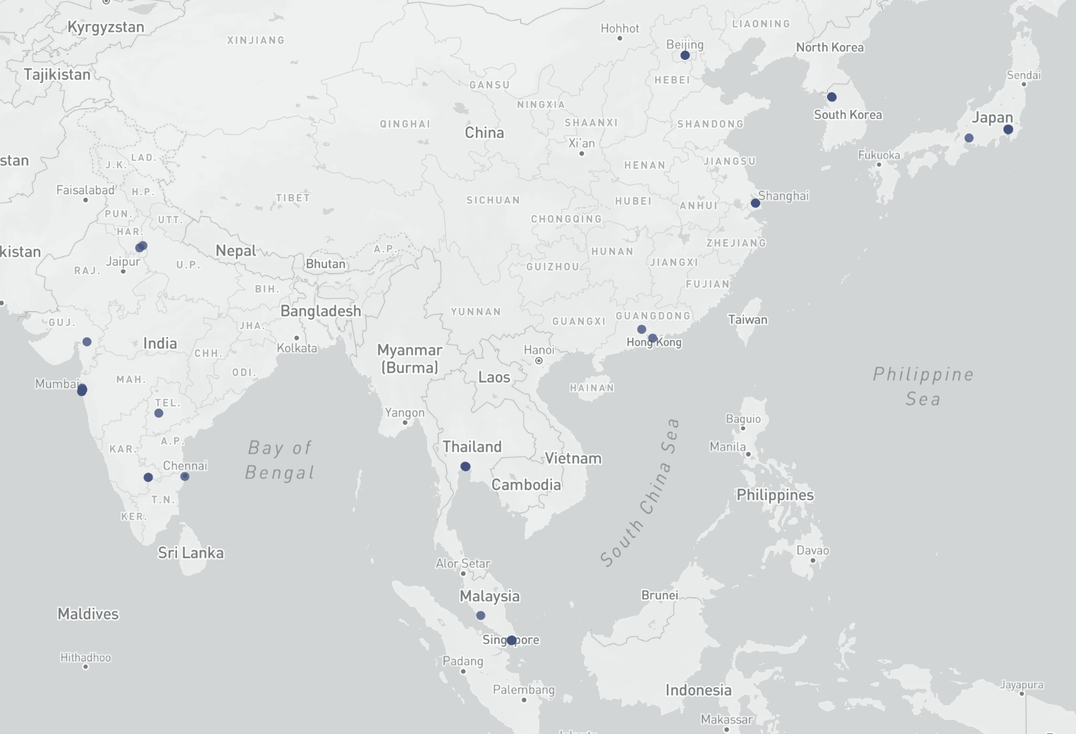 Map Family Offices Asia