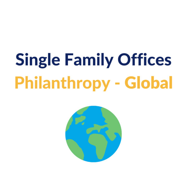 Single Family Offices Philanthropy